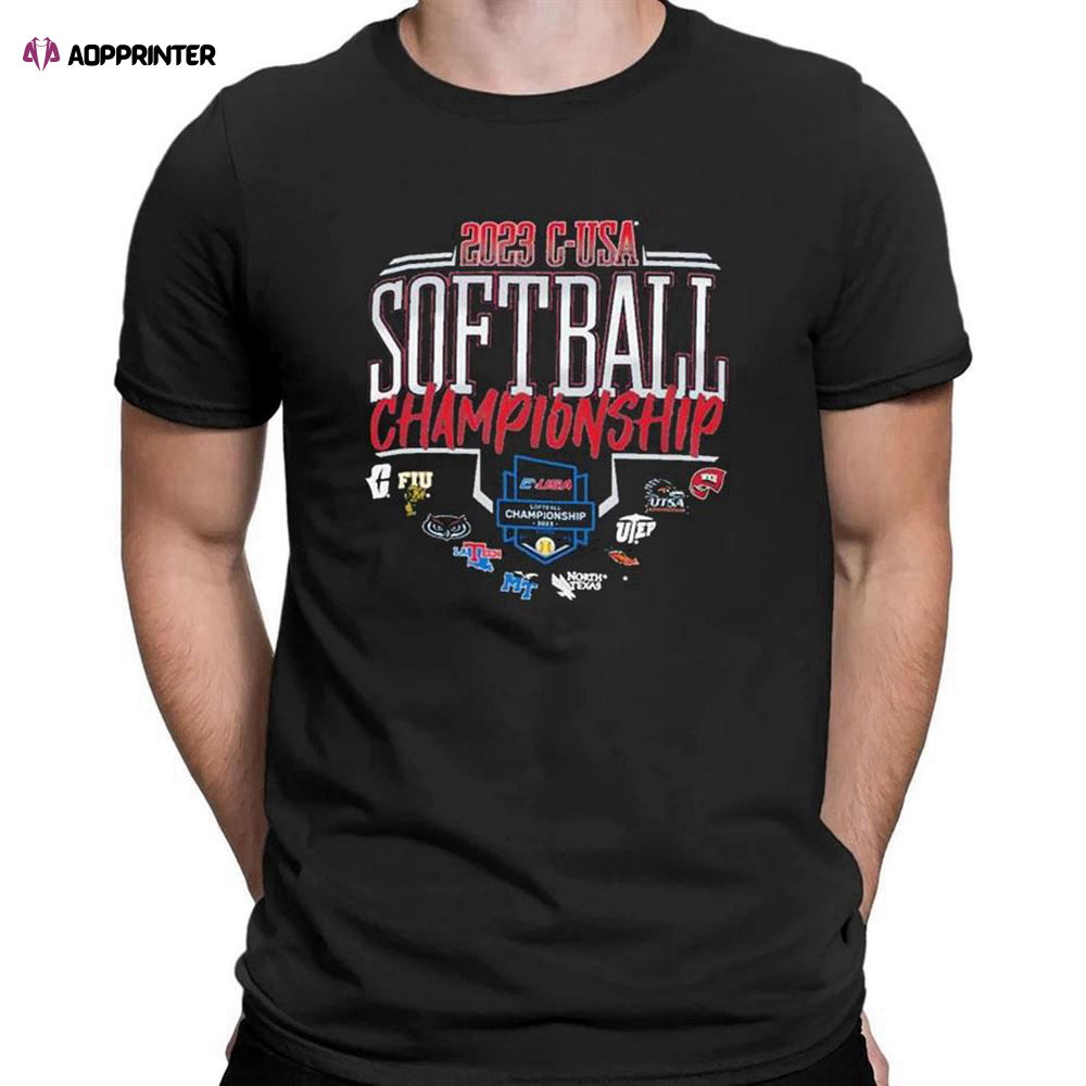 Ncaa C Usa Softball Championship 2023 T-shirt For Men Women Ncaa C Usa Softball Championship 2023 T-shirt For Men Women