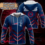 New England Patriots NFL Custom Name 3D Hoodie, Best Gift For Men And Women