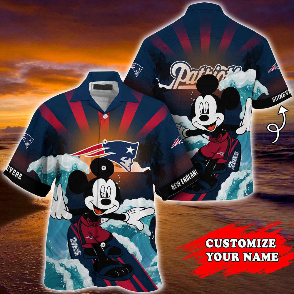 New England Patriots NFL-Summer Customized Hawaii Shirt For Sports Fans New England Patriots NFL-Summer Customized Hawaii Shirt For Sports Fans