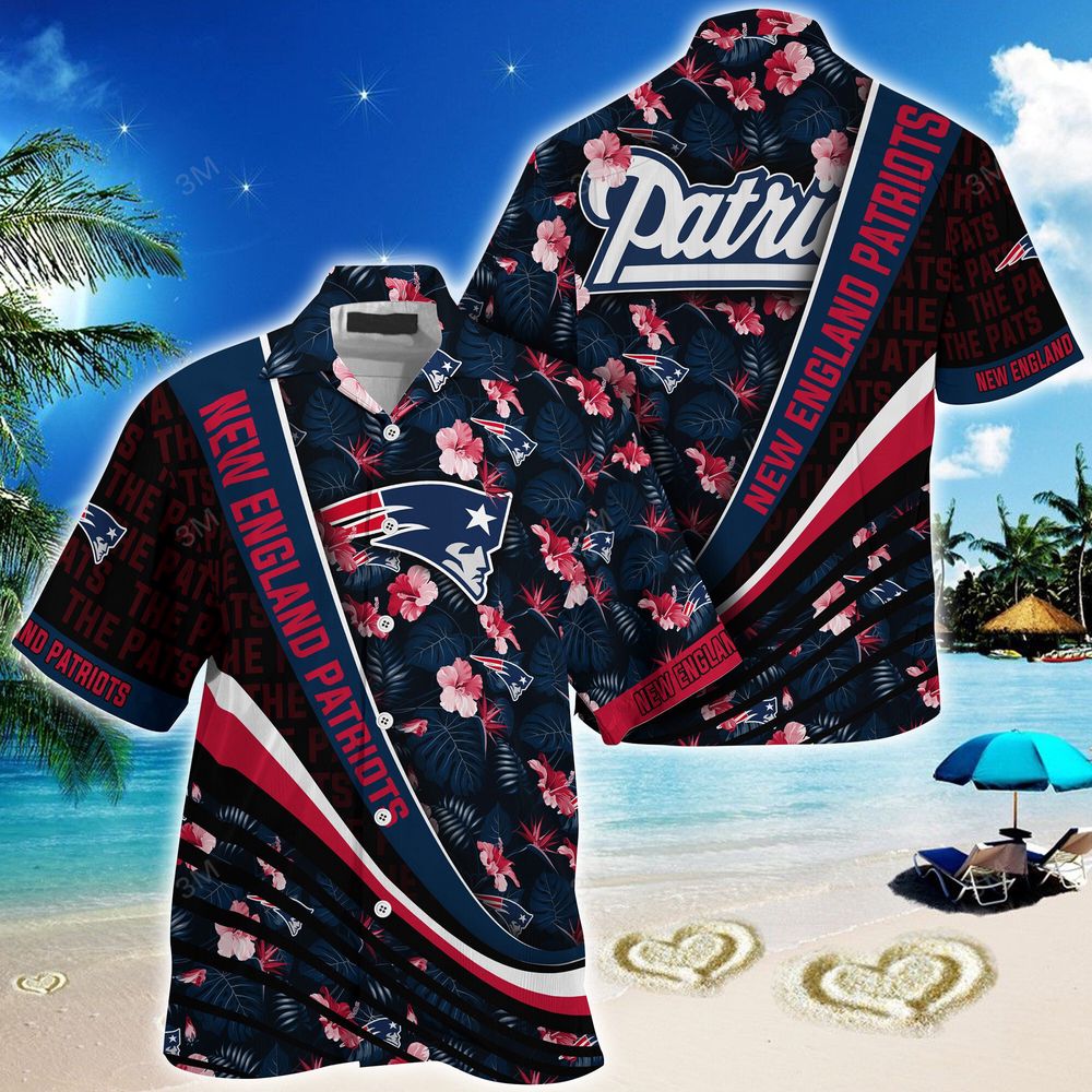New England Patriots NFL-Summer Hawaii Shirt With Tropical Flower Pattern For Men And Women New England Patriots NFL-Summer Hawaii Shirt With Tropical Flower Pattern For Men And Women