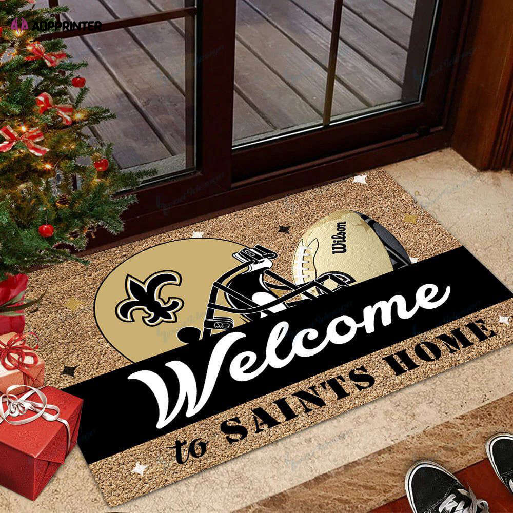 New Orleans Saints Doormat, Gift For Home Decor New Orleans Saints Doormat, Gift For Home Decor