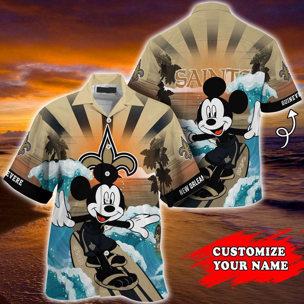 New Orleans Saints NFL-Summer Customized Hawaii Shirt For Sports Fans New Orleans Saints NFL-Summer Customized Hawaii Shirt For Sports Fans