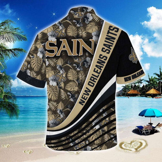 New Orleans Saints NFL-Summer Hawaii Shirt With Tropical Flower Pattern For Fans