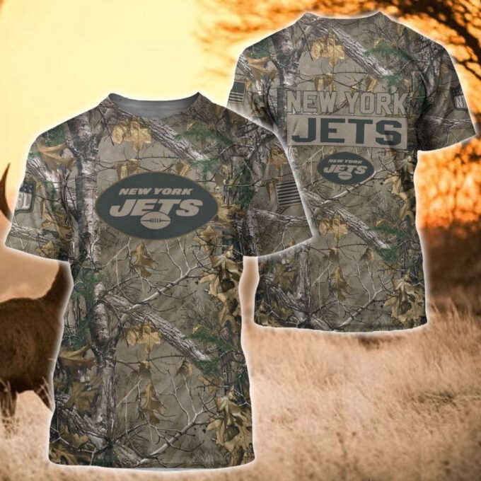 New York Jets Hoodie, Gift For Men And Women, Zipper Sweatshirt  Hunting Camo