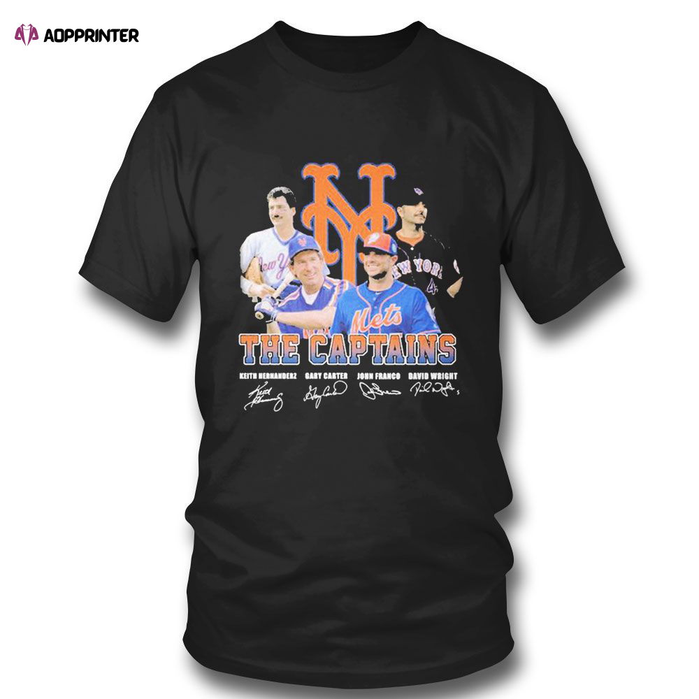 New York Mets The Captains Signature T-shirt For Fans New York Mets The Captains Signature T-shirt For Fans