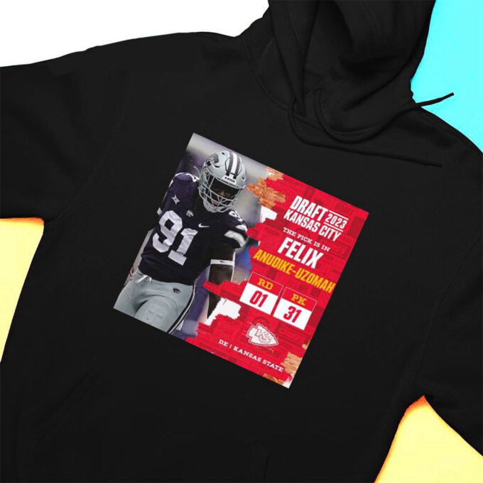 Nfl Draft 2023 Kansas City The Pick Is In Felix Anudike Uzomah T-shirt For Fans