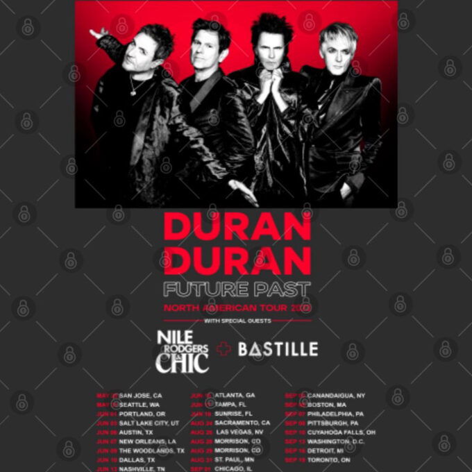 North American Tour 2023 Duran Duran Future Past Tour Shirt