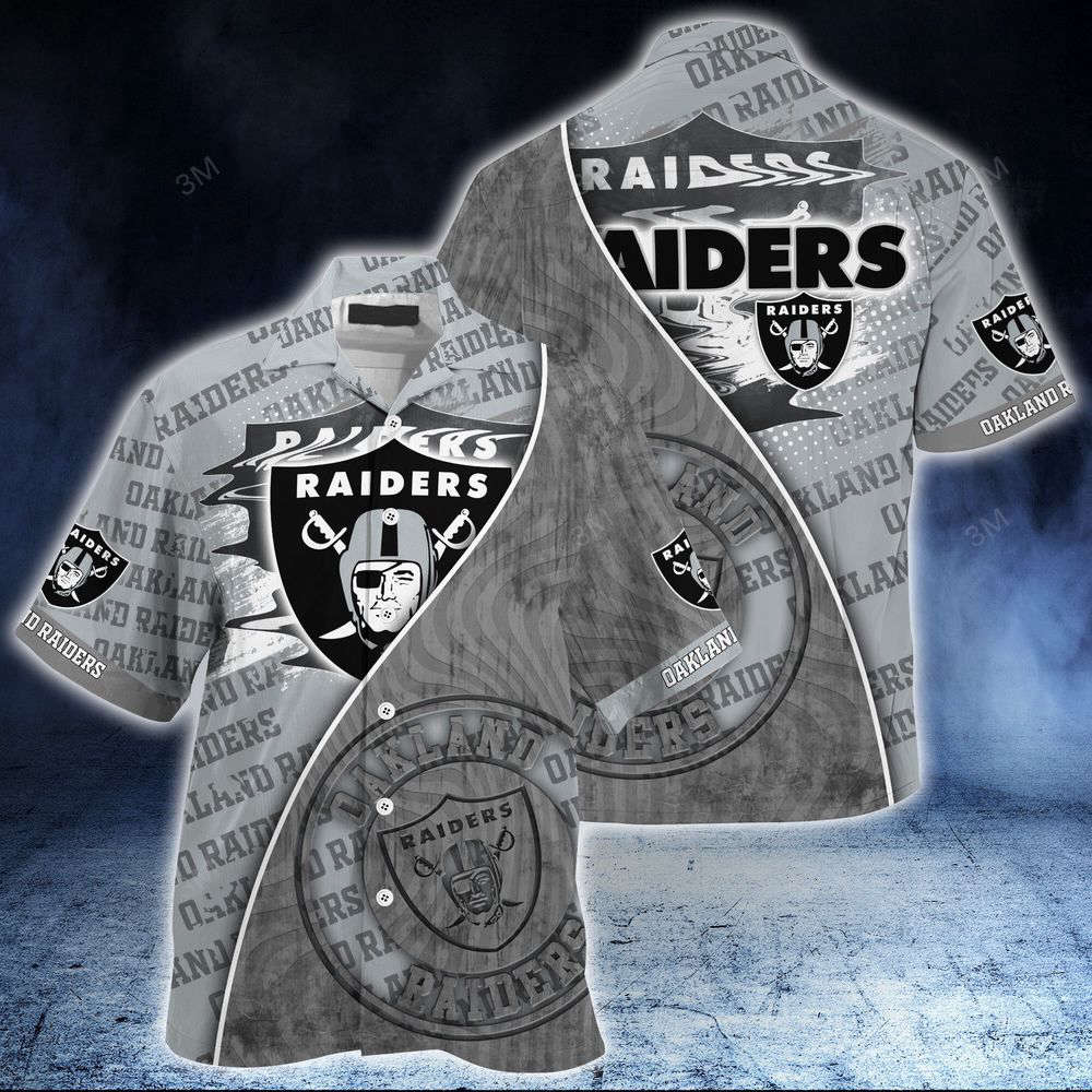 Oakland Raiders NFL-Summer Hawaii Shirt And Shorts New Trend For This Season Oakland Raiders NFL-Summer Hawaii Shirt And Shorts New Trend For This Season