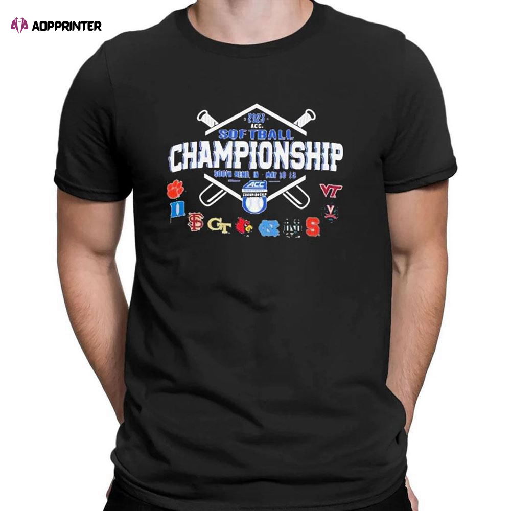Official 2023 Ncaa Acc Softball Championship T-shirt For Men Women Official 2023 Ncaa Acc Softball Championship T-shirt For Men Women