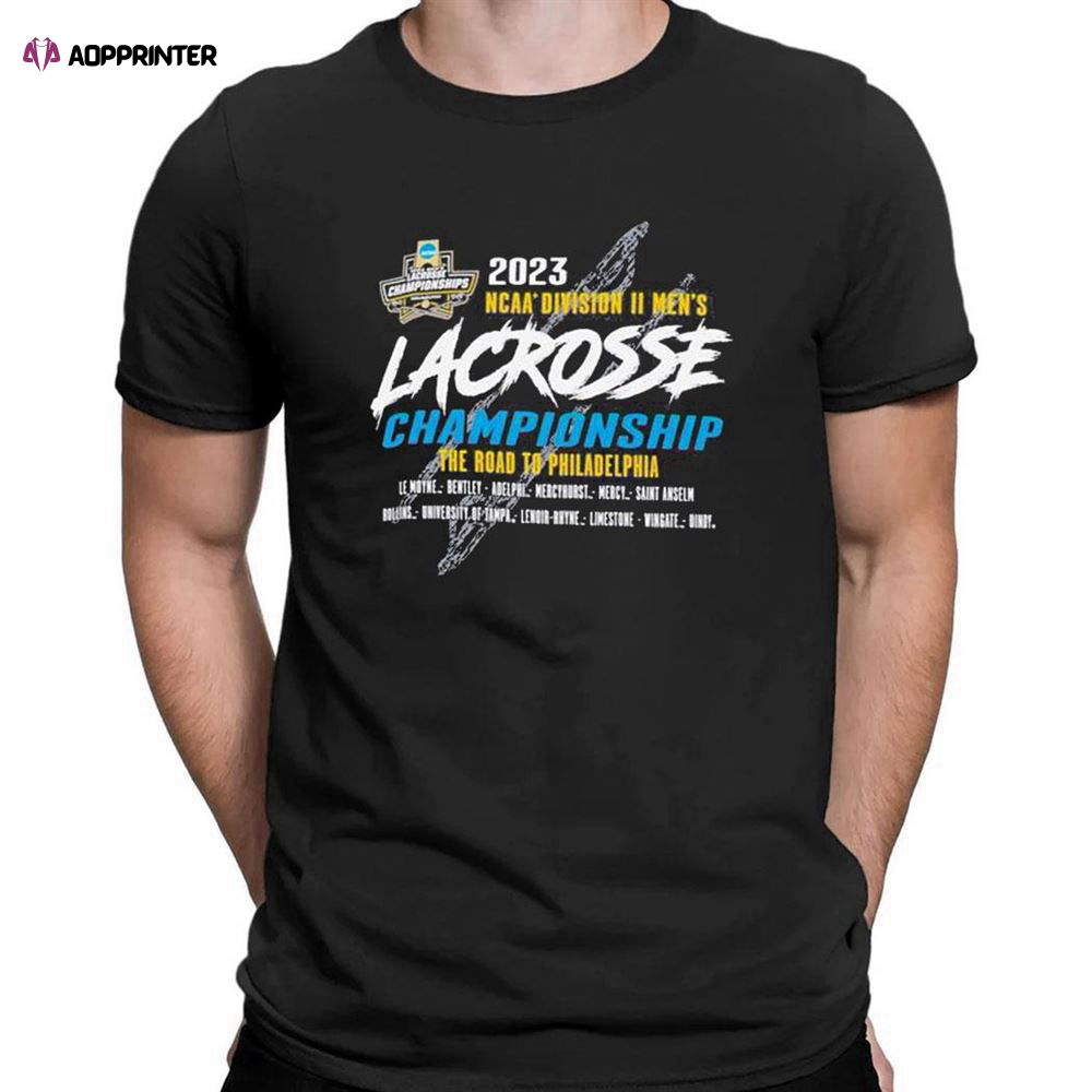 Official Mens D2 Lacrosse Championship T-shirt For Men Women Official Mens D2 Lacrosse Championship T-shirt For Men Women