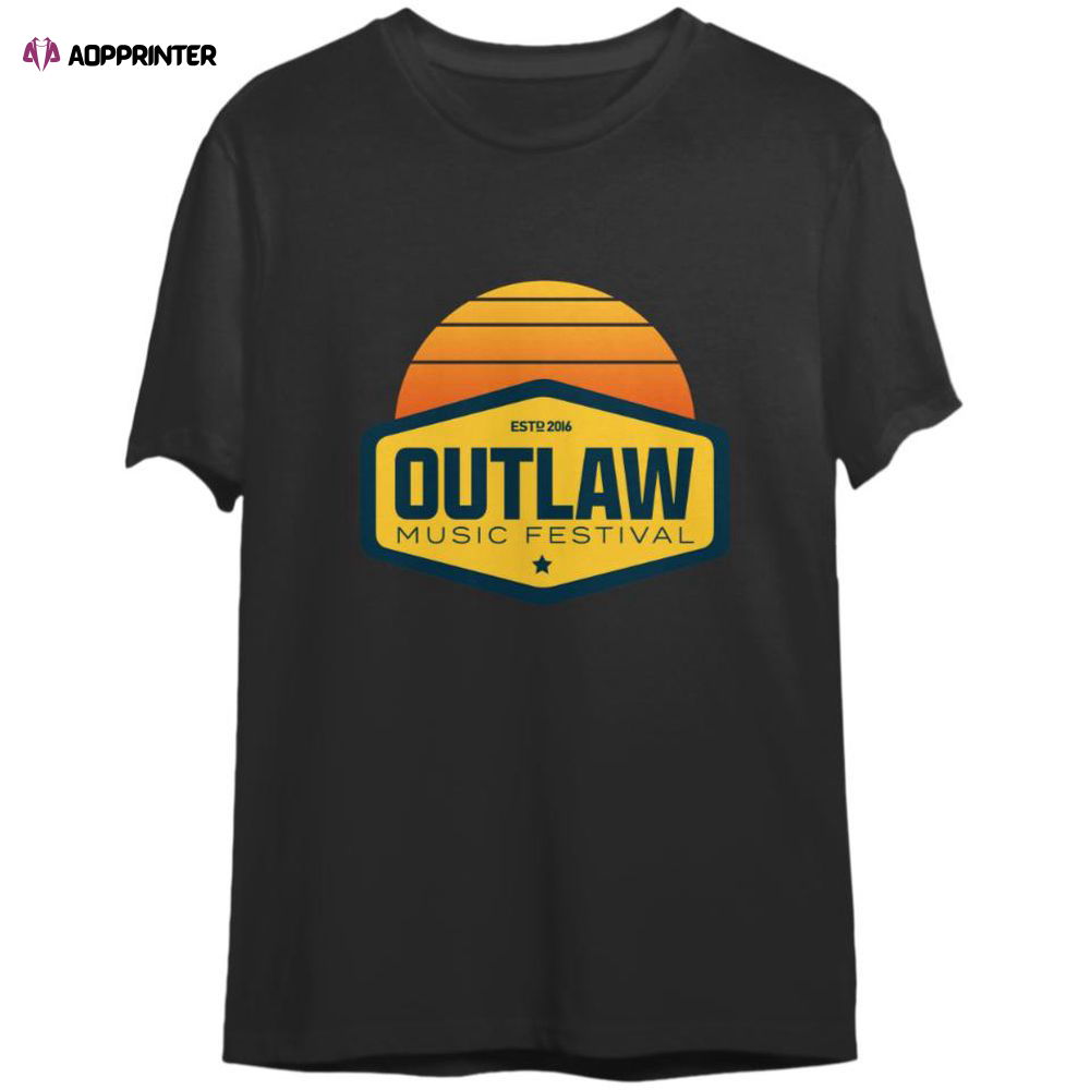 Outlaw Music Festival Tour 2023 Double sided T-Shirts, For Men And Women Outlaw Music Festival Tour 2023 Double sided T-Shirts, For Men And Women