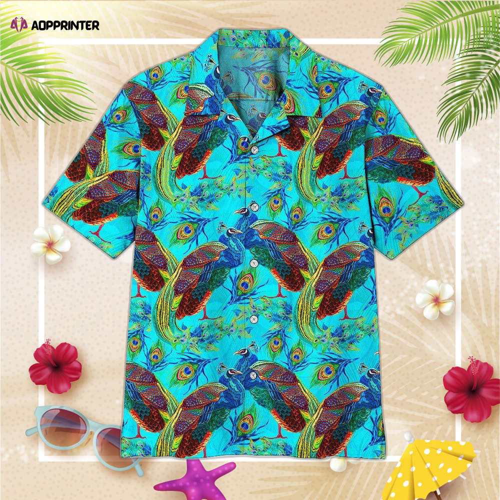 Peacock Custom Hawaiian Shirt, Gift For Men And Women Peacock Custom Hawaiian Shirt, Gift For Men And Women