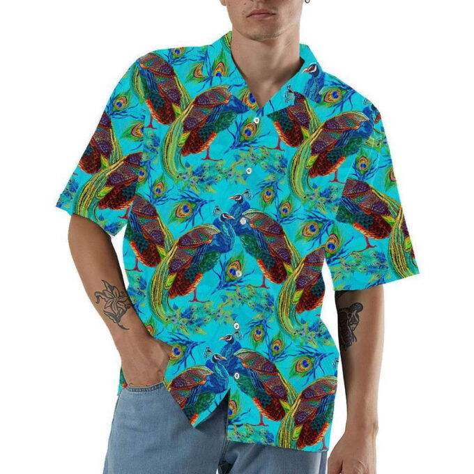 Peacock Custom Hawaiian Shirt, Gift For Men And Women
