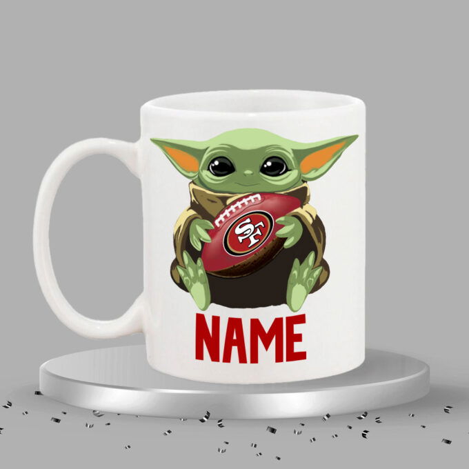 Personalized Grogu AKA, (Baby Yoda)  49ers Theme Mug