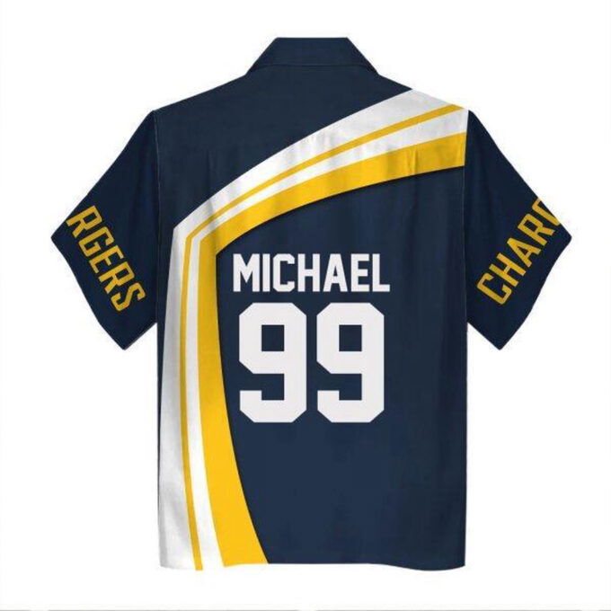Personalized Unisex Hawaiian Shirt Los Angeles Chargers Football Team 3D Apparel For Men Women