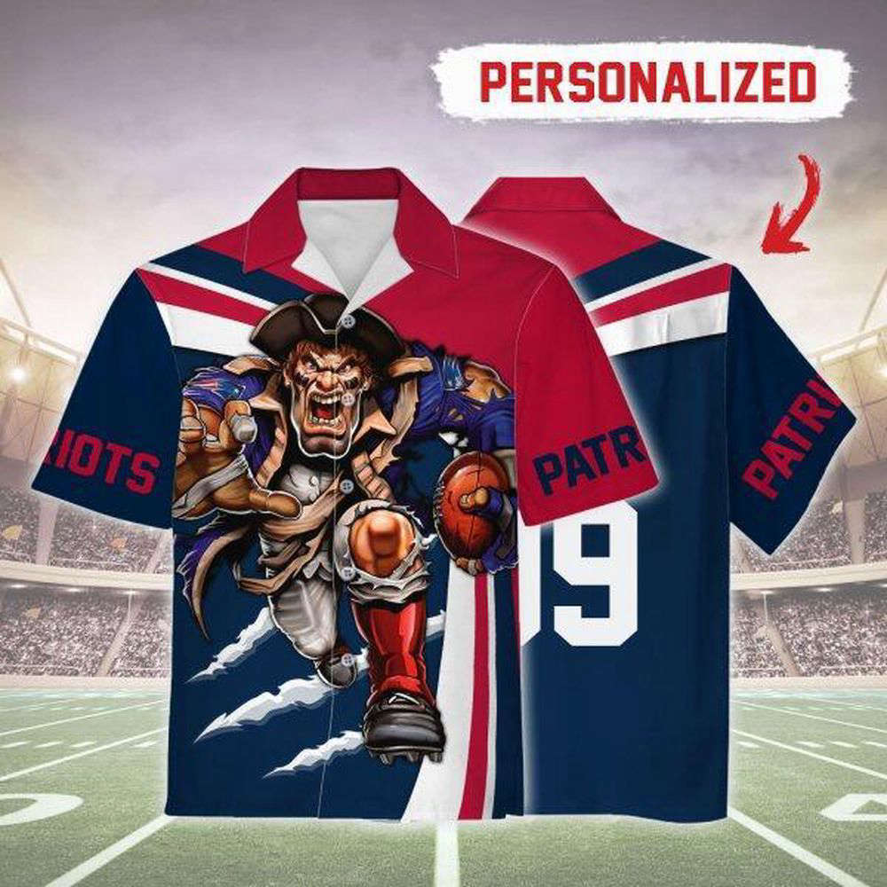 Personalized Unisex Hawaiian Shirt New England Patriots Football Team 3D Apparel For Men Women Personalized Unisex Hawaiian Shirt New England Patriots Football Team 3D Apparel For Men Women