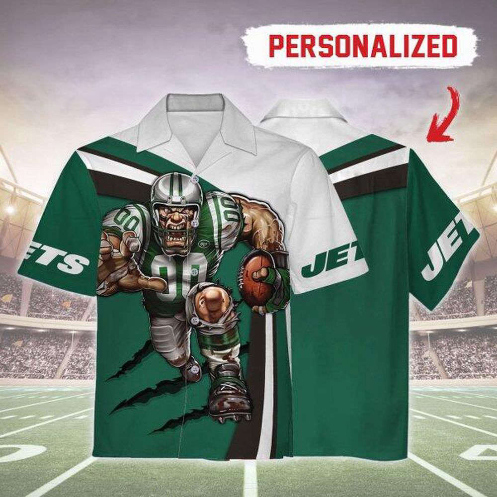 Personalized Unisex Hawaiian Shirt New York Jets Football Team 3D Apparel For Men Women Personalized Unisex Hawaiian Shirt New York Jets Football Team 3D Apparel For Men Women