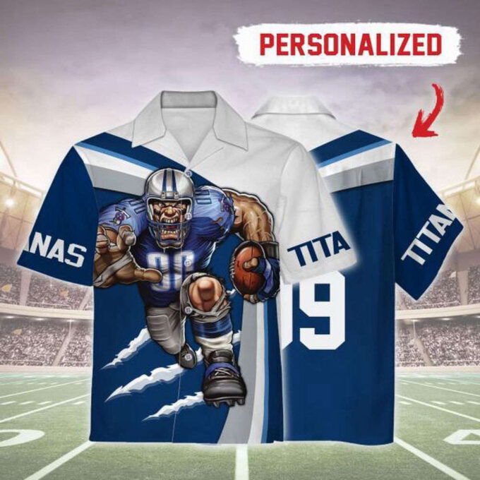Personalized Unisex Hawaiian Shirt Tennessee Titans Football Team 3D Apparel For Men Women