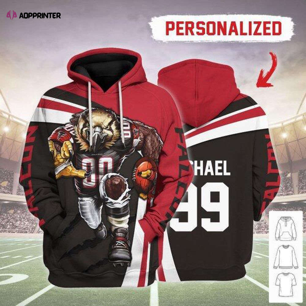 Personalized Unisex Tracksuit Hoodies Atlanta Falcons Football Team 3D Apparel Personalized Unisex Tracksuit Hoodies Atlanta Falcons Football Team 3D Apparel