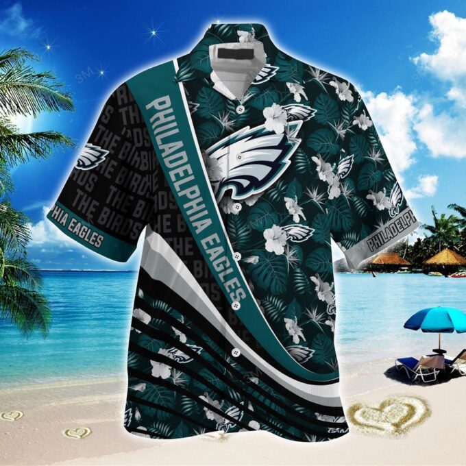 Philadelphia Eagles NFL-Summer Hawaii Shirt With Tropical Flower Pattern For Fans TU33835