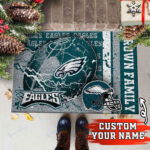 Philadelphia Eagles Personalized Doormat, Gift For Home Decor