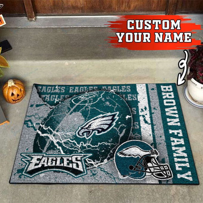 Philadelphia Eagles Personalized Doormat, Gift For Home Decor