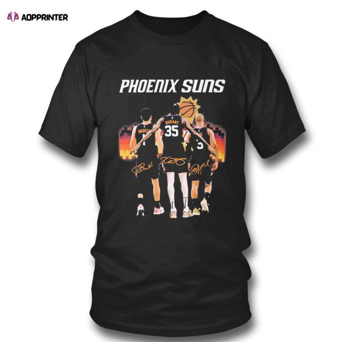 Phoenix Suns Booker Durant Paul Signature T-shirt For Fans
