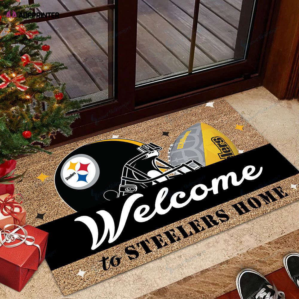 Pittsburgh Steelers Doormat, Gift For Home Decor Pittsburgh Steelers Doormat, Gift For Home Decor