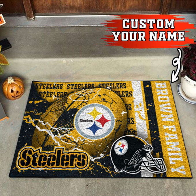 Pittsburgh Steelers Personalized Doormat, Gift For Home Decor