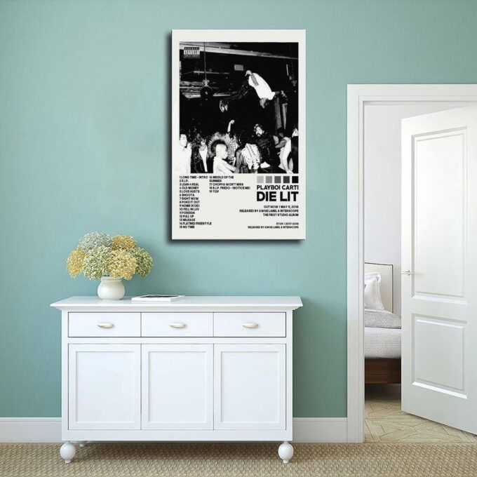 Playboi Carti Die Lit Album Canvas Music Album Cover Poster – Gift For Home Decoration