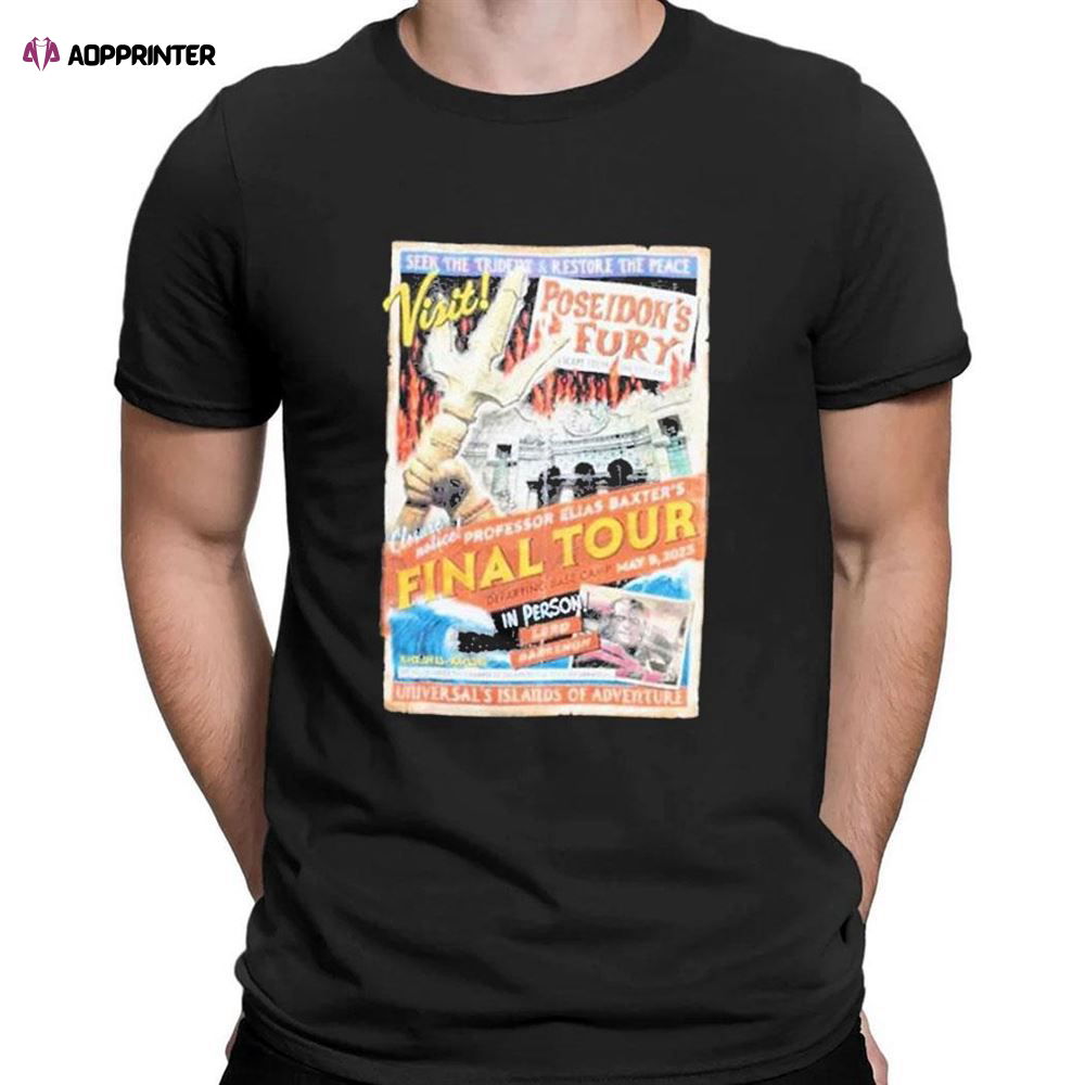 Poseidons Fury Final Tour T-Shirt For Fans Poseidons Fury Final Tour T-Shirt For Fans