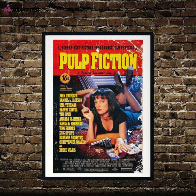 Pulp Fiction Movie Art Poster – Gift For Home Decoration, Pulp Fiction Movie Canvas Art