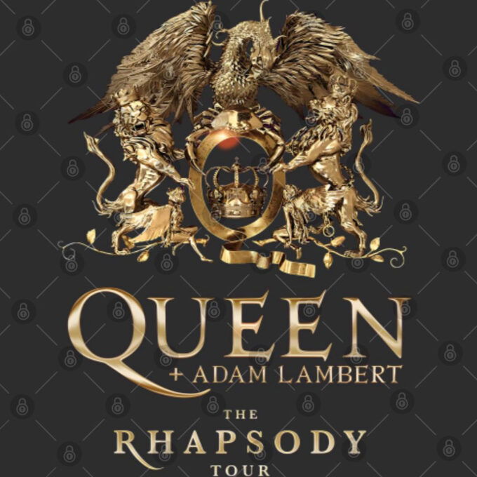 Queen And Adam Lambert The Rhapsody US Tour With Date 2023 T-Shirt