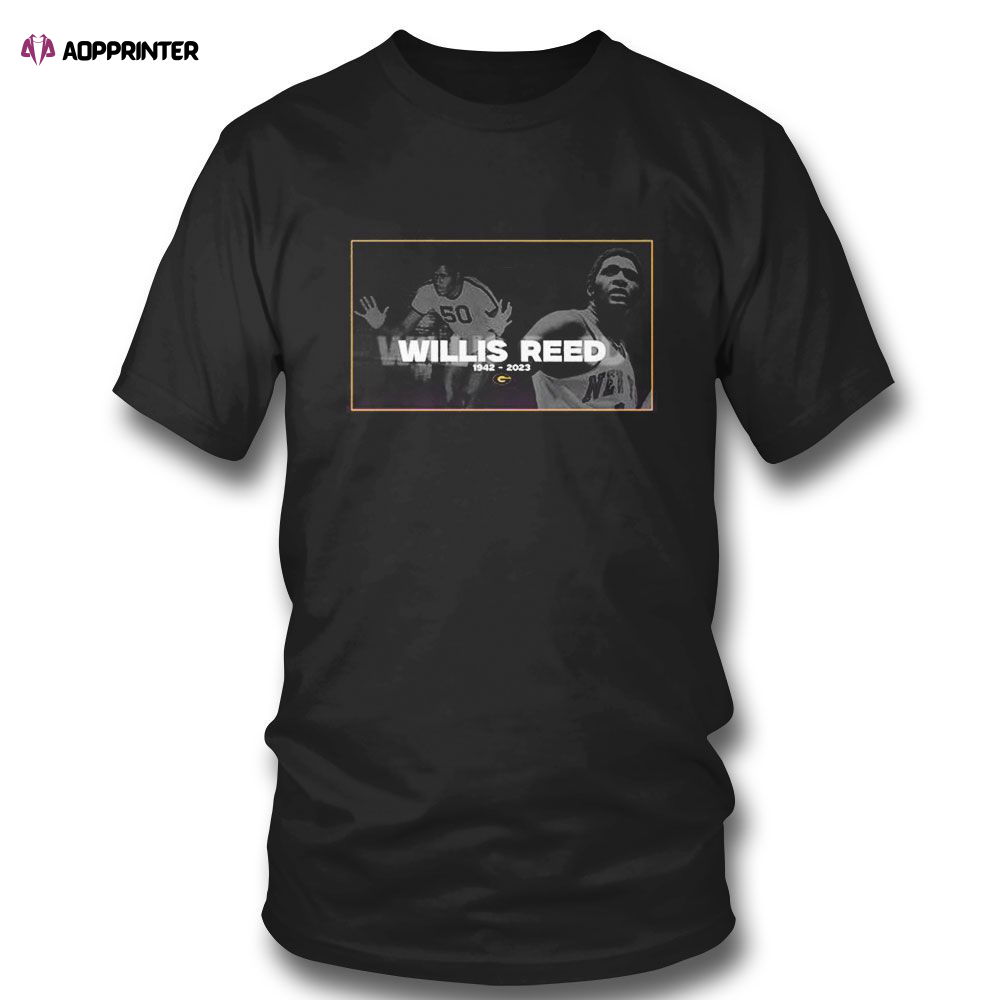 Rest In Peace Willis Reed 1942 2023 T-shirt For Fans Rest In Peace Willis Reed 1942 2023 T-shirt For Fans