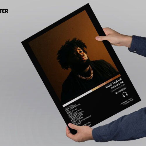 Rod Wave - Nostalgia Album  Poster -  Album Cover  Poster - For Home Decor