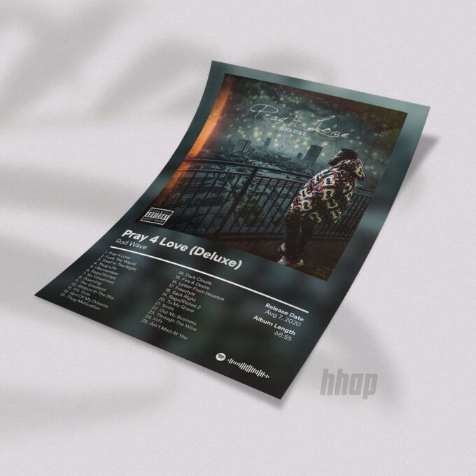 Rod Wave – Pray 4 Love Deluxe – Album Poster, Best Gift For Home Decoration