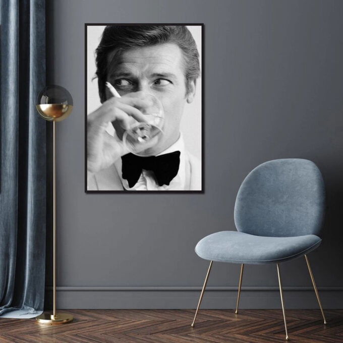 Roger Moore Movie James Bond Movie Poster, Best Gift For Home Decorations
