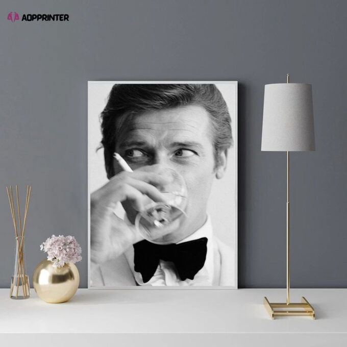 Roger Moore Movie James Bond Movie Poster, Best Gift For Home Decorations