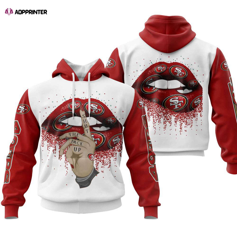 San Francisco 49ers Lips Hoodie, Gift For Men And Women San Francisco 49ers Lips Hoodie, Gift For Men And Women