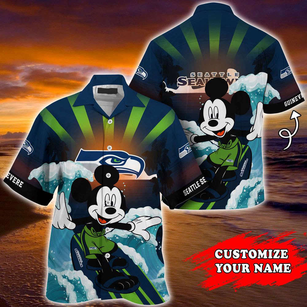 Seattle Seahawks NFL-Summer Customized Hawaii Shirt For Sports Fans Seattle Seahawks NFL-Summer Customized Hawaii Shirt For Sports Fans