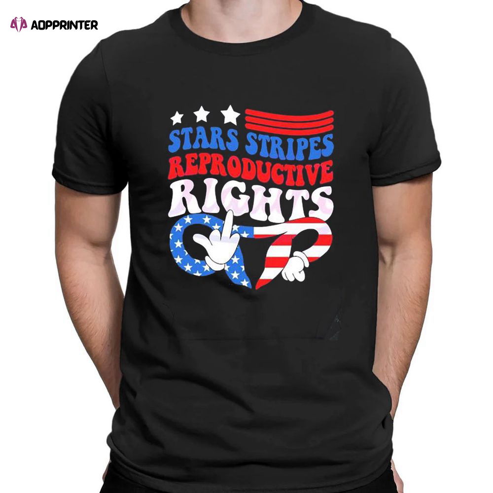 Stars Stripes And Reproductive Rights 4th Of July Equality T-shirt For Fans Stars Stripes And Reproductive Rights 4th Of July Equality T-shirt For Fans