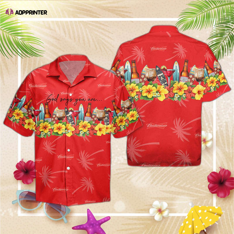Summer Budweiser Beer Hawaiian Shirt, Gift For Men And Women Summer Budweiser Beer Hawaiian Shirt, Gift For Men And Women