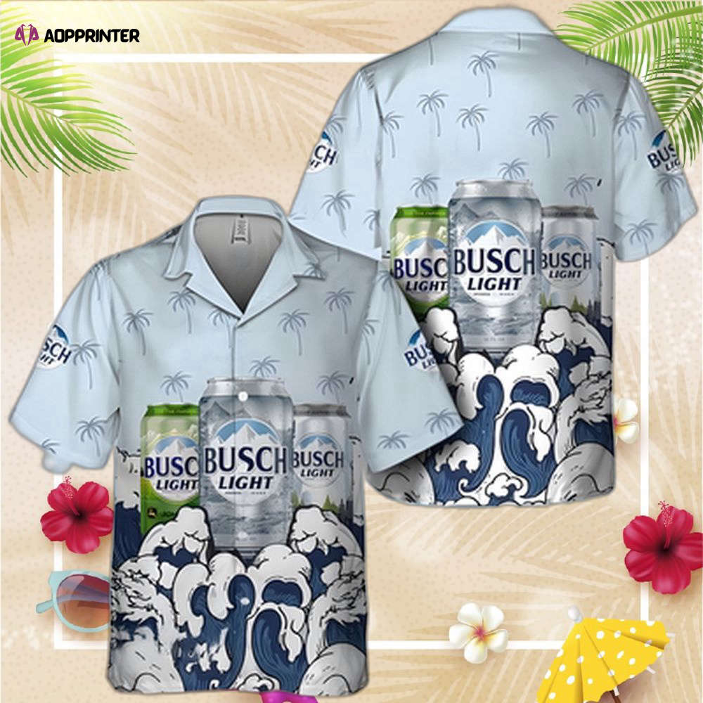 Summer Waves Busch Light Hawaiian Shirt For Men Women Beer Gift For Beach Trip Summer Waves Busch Light Hawaiian Shirt For Men Women Beer Gift For Beach Trip
