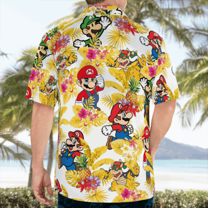 Super Mario Fashion Hawaiian Shirt, Gift For Men Women