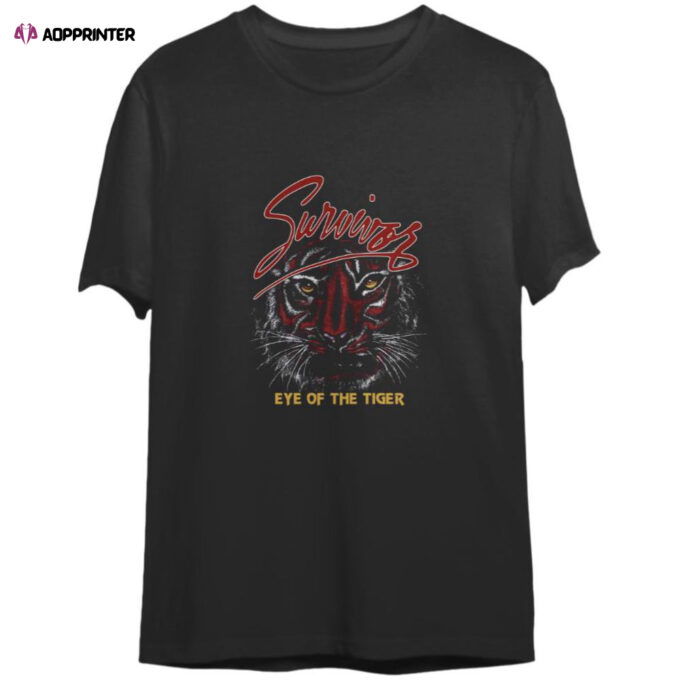 Survivor Eye Of The Tiger Going The Distance Tour ’82 T-Shirt, Survivor Band T-Shirt For Men And Women