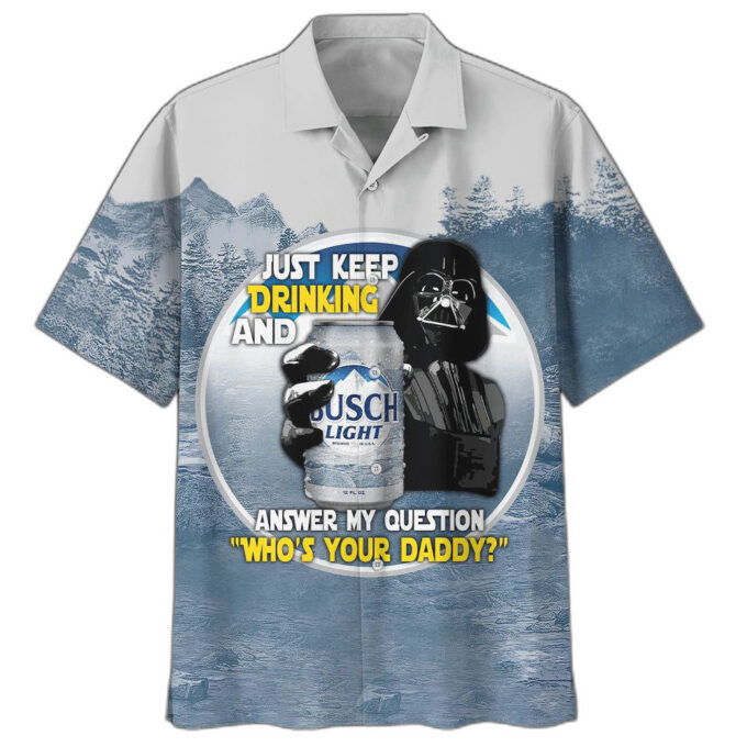 Sw Darth Vader With Busch Light Beer Premium Hawaiian Shirt For Men Women