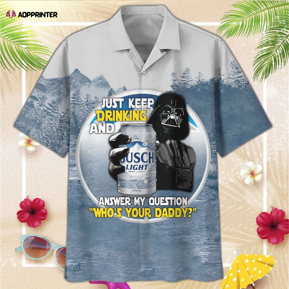 Sw Darth Vader With Busch Light Beer Premium Hawaiian Shirt For Men Women Sw Darth Vader With Busch Light Beer Premium Hawaiian Shirt For Men Women