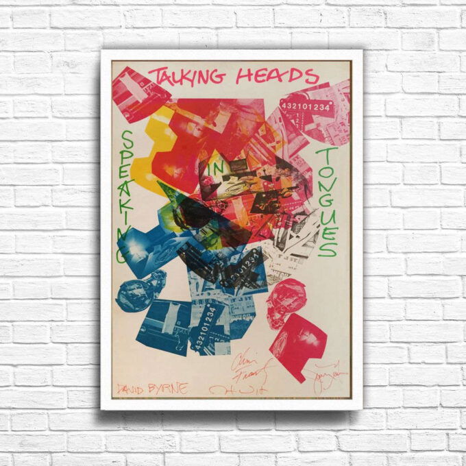 TALKING HEADS Concert Print Vintage Music Poster – Gift For Home Decoration