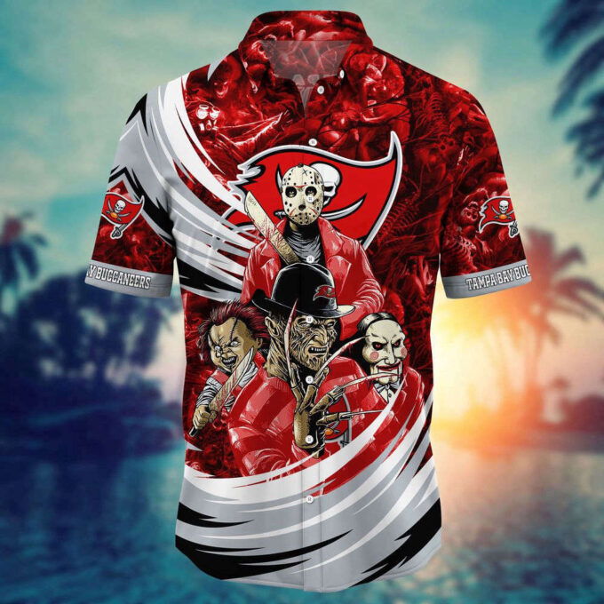 Tampa Bay Buccaneers NFL Halloween Horror Movies Hawaiian Shirts  For Men And Women