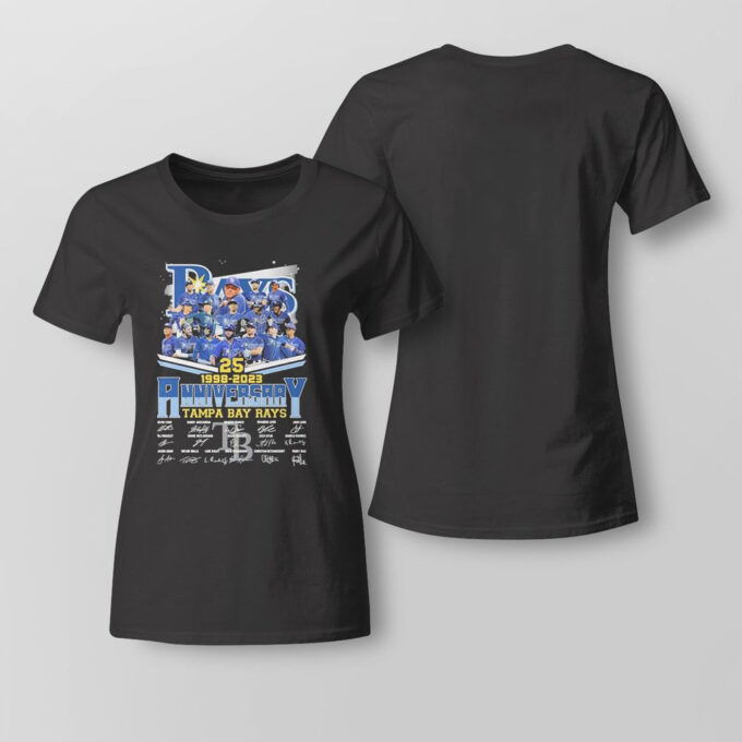 Tampa Bay Rays 25th Anniversary 1998 2023 Signatures Shirt